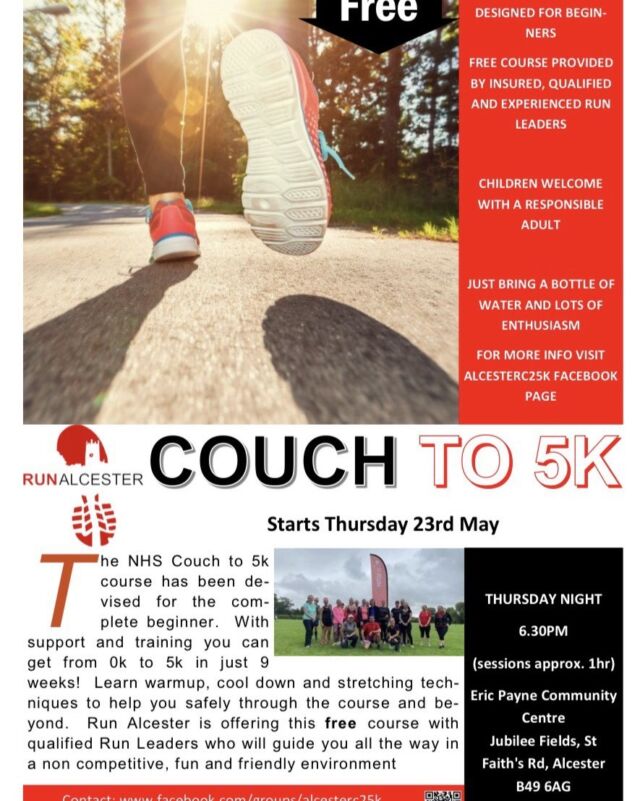 A great opportunity to start your Couch to 5K journey…